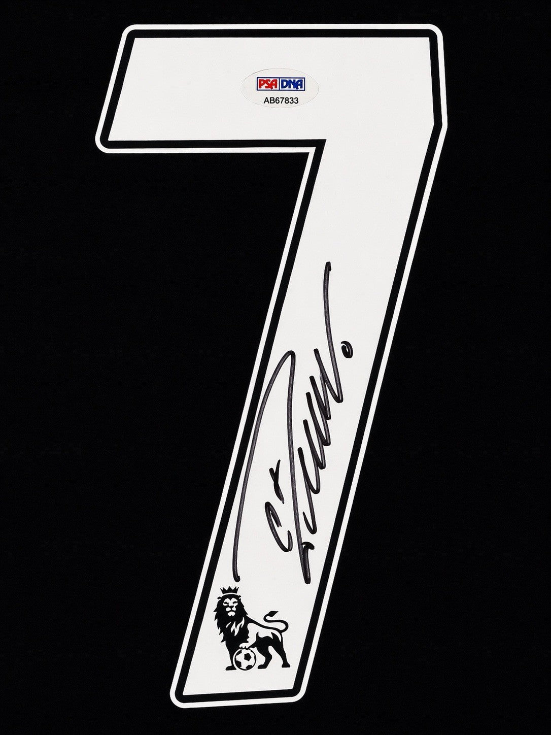 Cristiano Ronaldo signed jersey detail