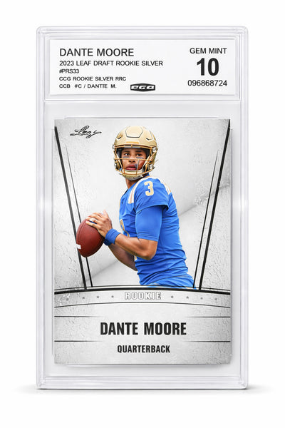 Dante Moore 2023 Leaf Draft Silver PRS33 PGI 10