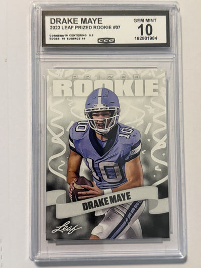 Drake Maye 2023 Leaf Special Release Prized Rookies 07