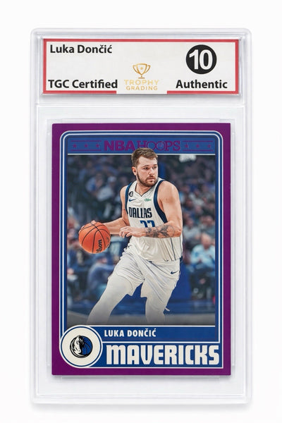 Luka Doncic 2023-24 Hoops Tribute 295 Hyper Red /99