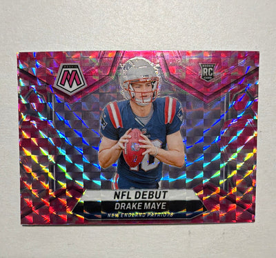 Drake Maye 2024 Mosaic NFL Debut 273 Camo Pink Prizm