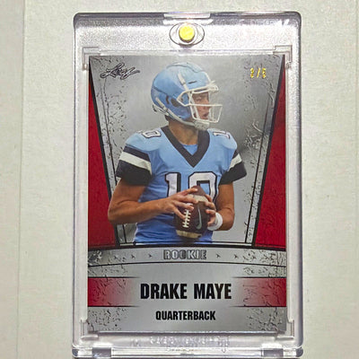 Drake Maye 2022 Leaf Draft RS-31 numbered 3/5