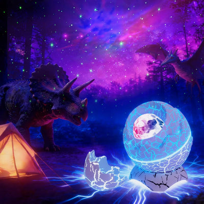SZPACMATE dinosaur egg galaxy star projector