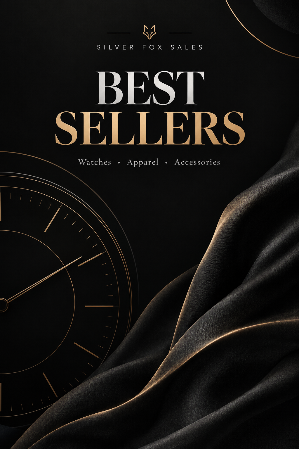 Best Sellers collection featuring top rated silver fox best sellers in watches, apparel, and accessories.
