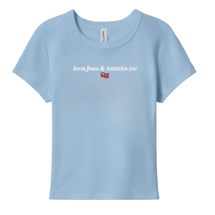 Faith & Freedom Baby Tee - Women&