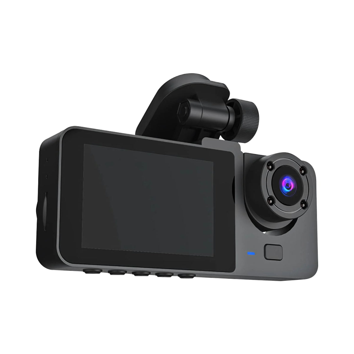 3-Channel Dash Cam with Front, Interior & Rear Cameras, 32GB Card