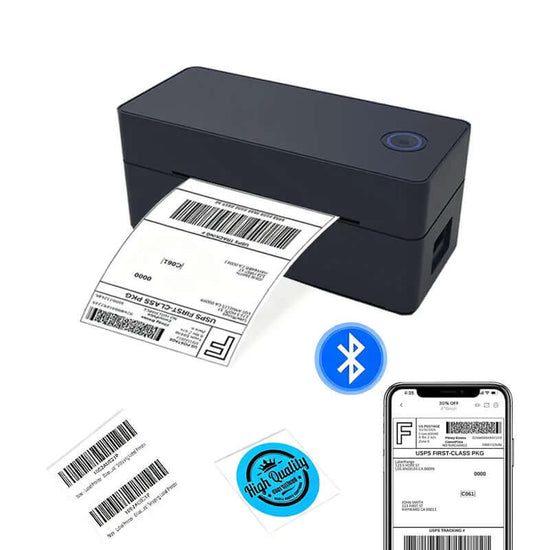 Wireless Bluetooth Thermal Shipping Label Printer 4X6 Support Android Mac Iphone Windows - Shipping Label Printer printing labels