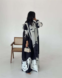 Women's Elegant Flowy Cardigan – Lightweight Polyester Robe Style | Silver Fox Sales