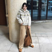 Women's Retro Oversized Knitted Cardigan | Silver Fox Sales