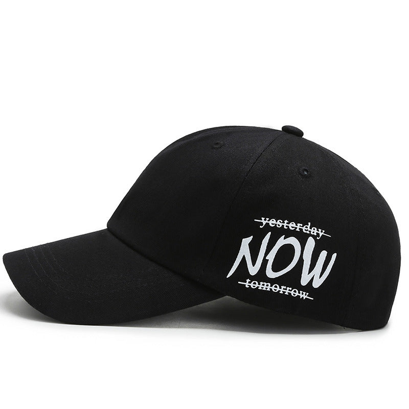 Four seasons baseball cap featuring embroidered text &
