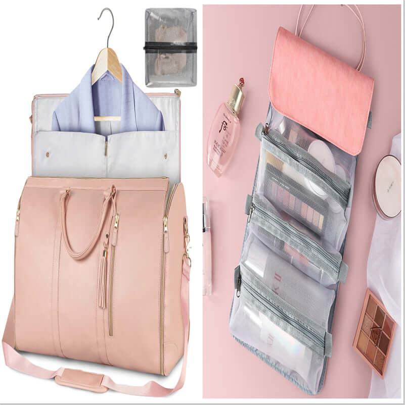 Large Capacity Travel Duffle Bag Women's Handbag Folding Suit Bag Waterproof Clothes Totes | Silver Fox Sales