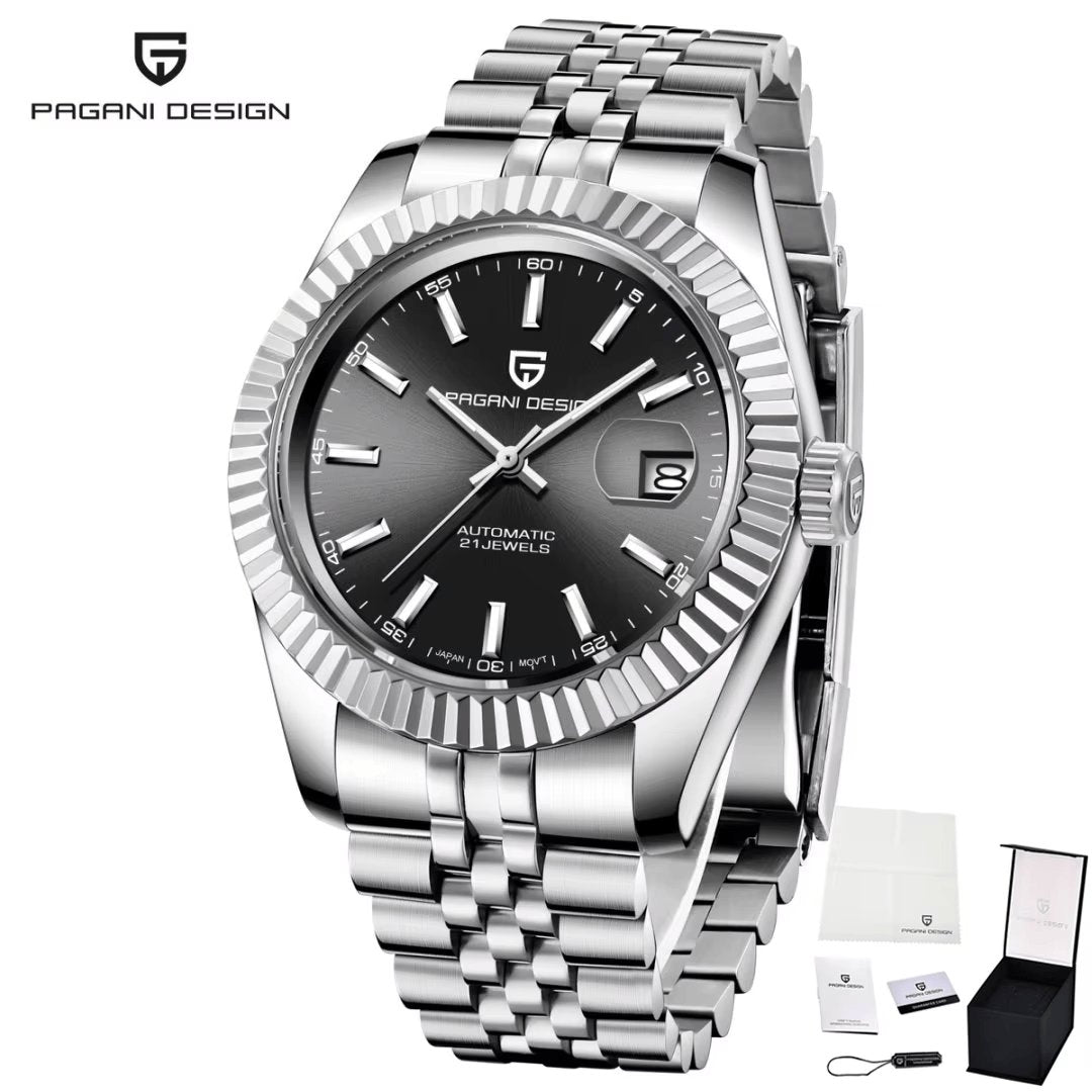 Men Mechanical Watch Luxury Automatic Watch Sport Stainless Steel 100M Waterproof Watch for Men