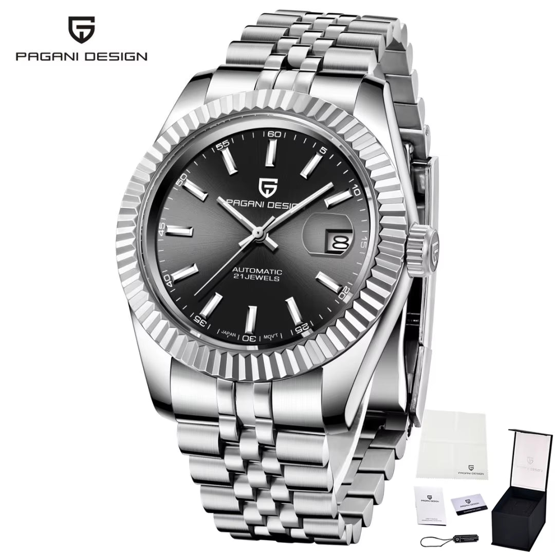 Men Mechanical Watch Luxury Automatic Watch Sport Stainless Steel 100M Waterproof Watch for Men