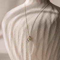 Letter Birthstone Luxury Necklace | Silver Fox Sales