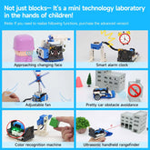 BBC Microbit V2 Robot DIY Electronic Starter Kit for Kids Educational Science Projects STEM Programming with Chargeable Battery