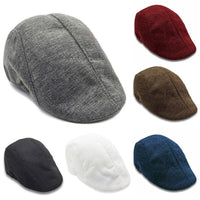 Men's Flat Cap Beret – Retro Cabbie Driving Hat | Silver Fox Sales