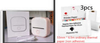 Portable Mini Thermal Label Printer Home Photo Printer Student Wrong Question Printer Bluetooth-compatible Mini Label Printer Price Tag | Silver Fox Sales