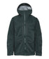 Nomad Jacket in deep forest color, a durable mountain jacket perfect for tough outdoor conditions.