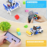 BBC Microbit V2 Robot DIY Electronic Starter Kit for Kids Educational Science Projects STEM Programming with Chargeable Battery