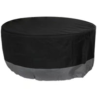 40 In. Gray/Black round 2-Tone Outdoor Fire Pit Cover