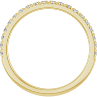 diamond anniversary band 14K Yellow Gold 14K Yellow Gold | Silver Fox Sales