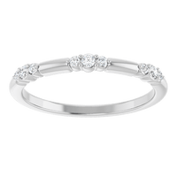 Élise 14K Gold Diamond Stackable Ring | Silver Fox Sales