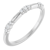 Élise 14K Gold Diamond Stackable Ring | Silver Fox Sales