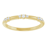 Élise 14K Gold Diamond Stackable Ring | Silver Fox Sales