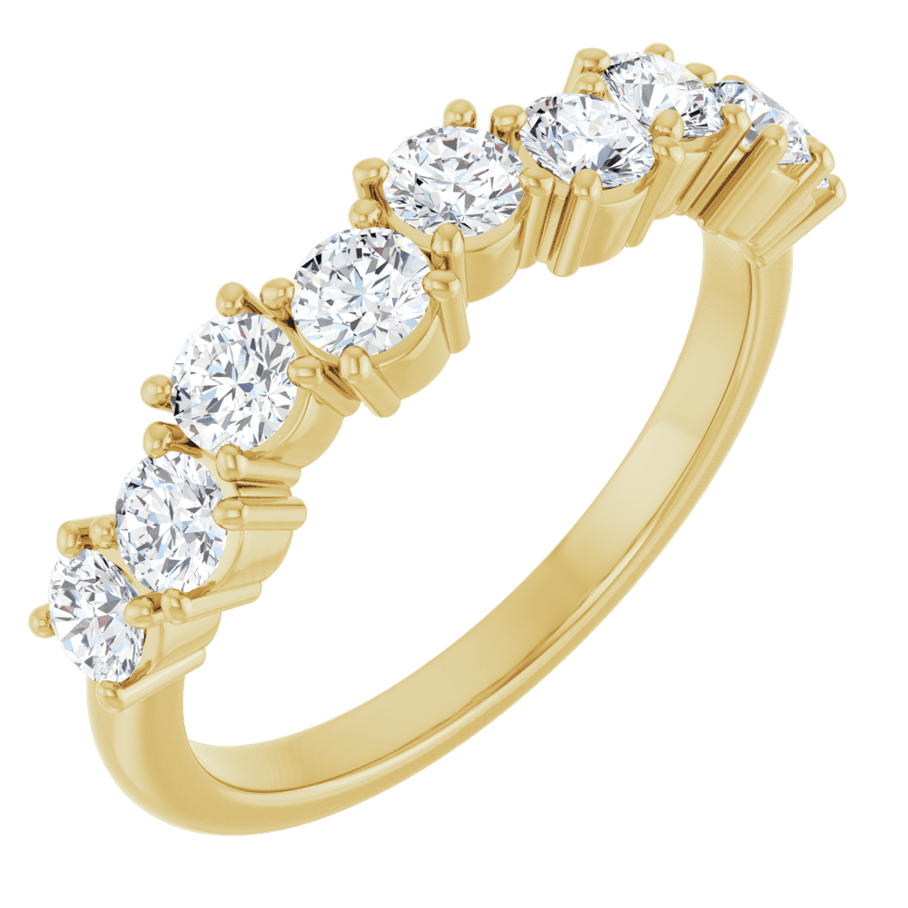 Aurielle 14K Gold Diamond Anniversary Band | Silver Fox Sales