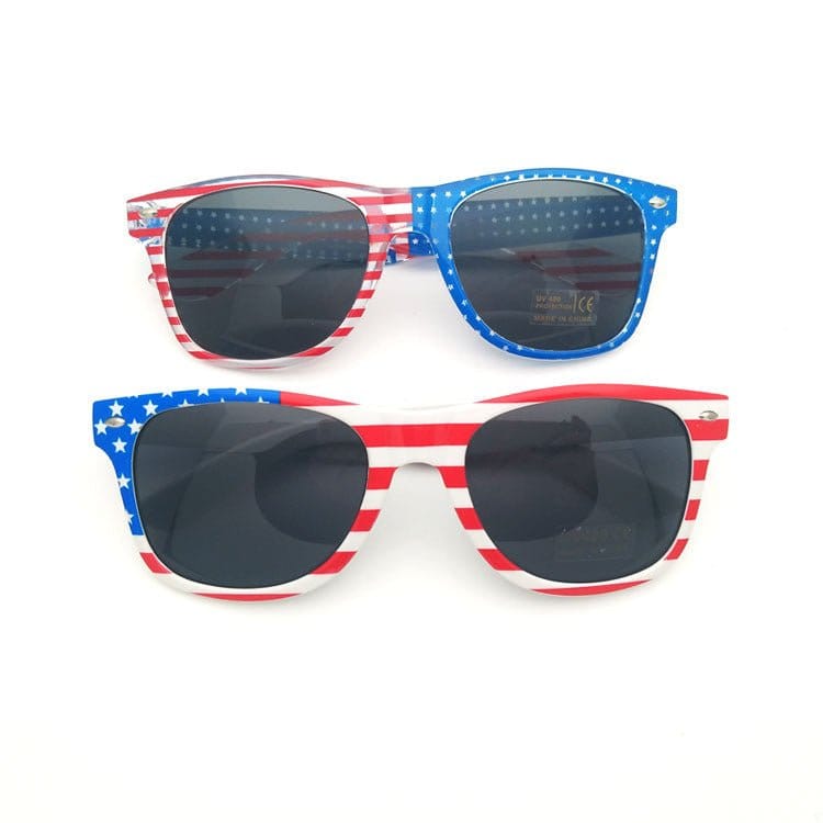 American Flag Party Glasses – Rhinestone Patriotic Eyewear | Silver Fox Sales
