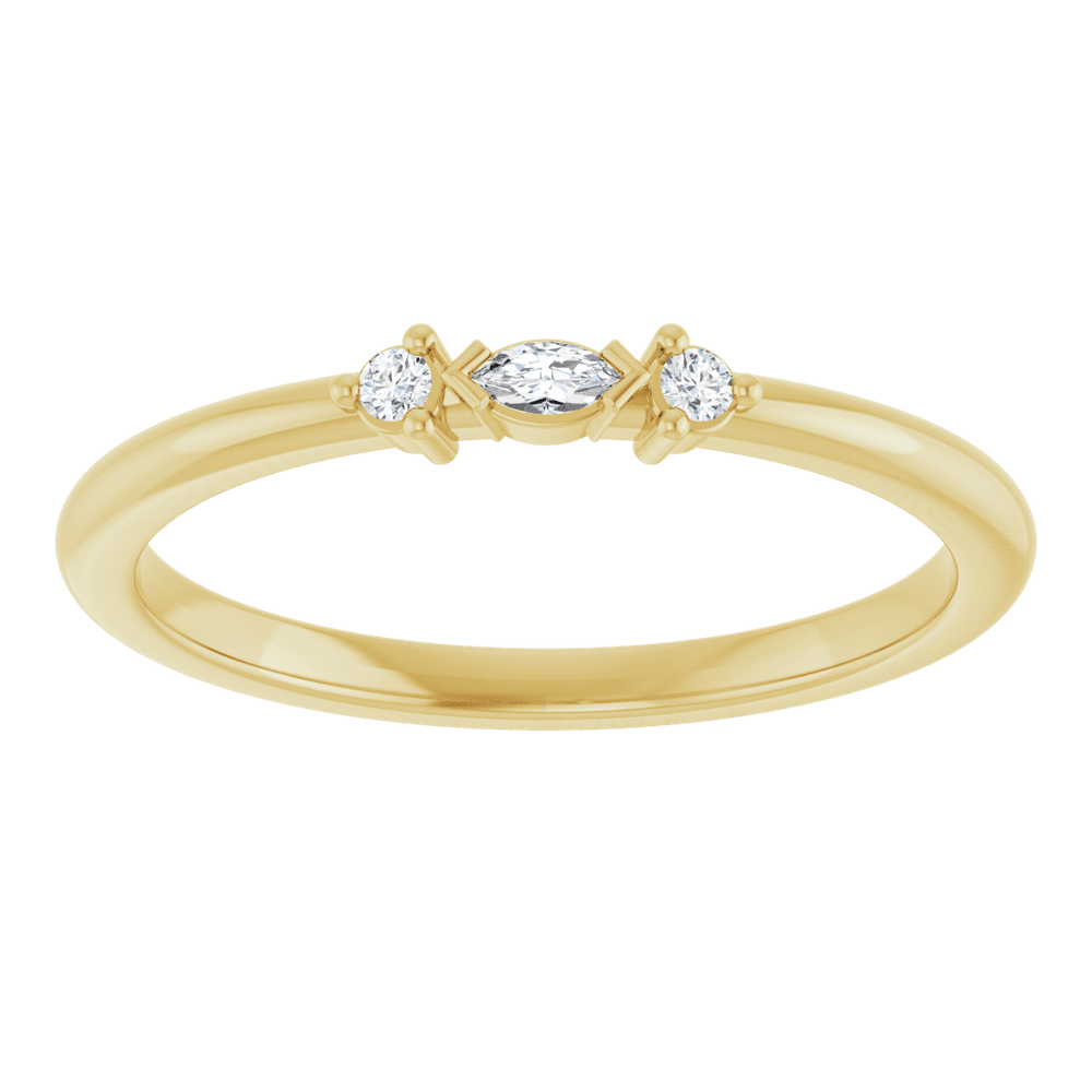 Lueur Marquise 14K Gold Diamond Ring | Silver Fox Sales