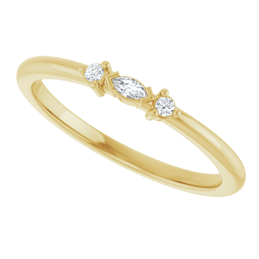 Lueur Marquise 14K Gold Diamond Ring | Silver Fox Sales