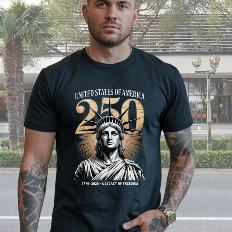 America 250 T-Shirt: Statue of Liberty Anniversary, Patriotic Tee