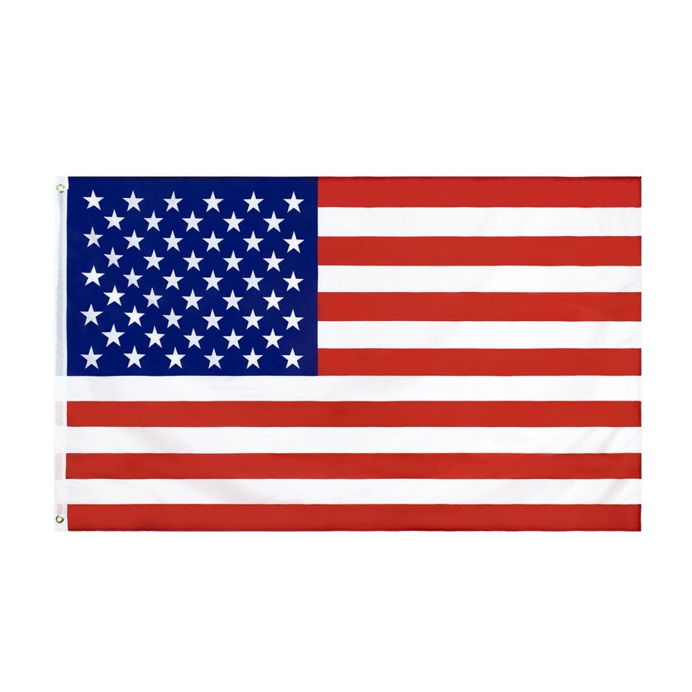 Oxford Cloth American Embroidered Flag | Silver Fox Sales