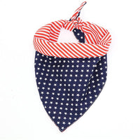 American Flag Pet Triangle Scarf Dog Saliva Towel | Silver Fox Sales