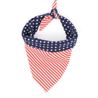 American Flag Pet Triangle Scarf Dog Saliva Towel | Silver Fox Sales