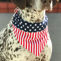 American Flag Pet Triangle Scarf Dog Saliva Towel | Silver Fox Sales