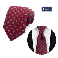 Mens Jacquard Woven Business-casual Tie | Silver Fox Sales