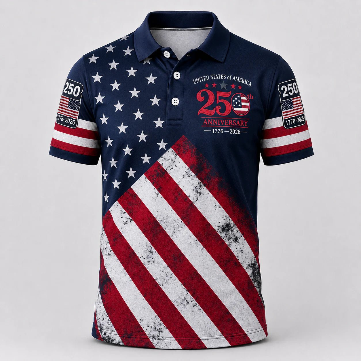 The United We Stand Patriotic Eagle - USA 250Th Anniversary Polo Shirt