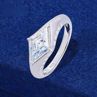 Lumière Rhombus 3.5CT Moissanite Engagement Ring | Silver Fox Sales