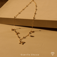 Jasmine Gold-Plated Woven Charm Necklace | Silver Fox Sales