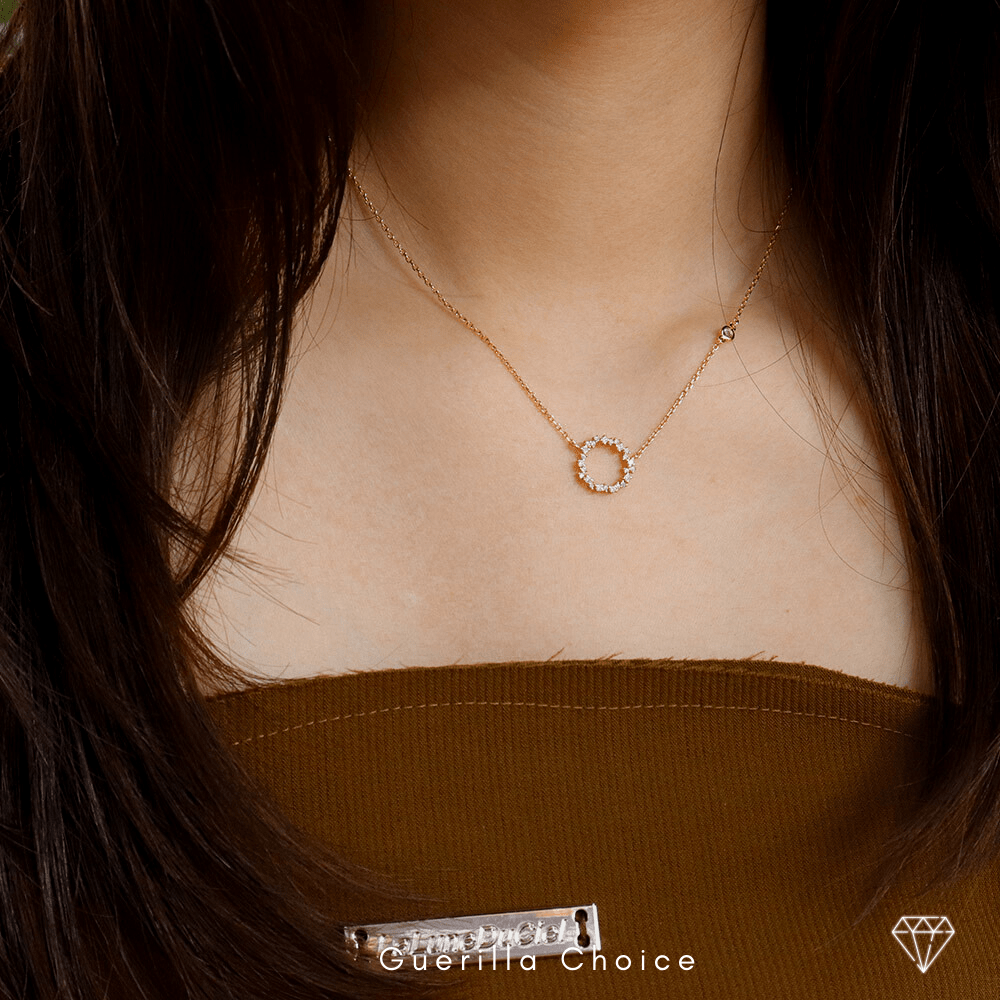 RING CHARM GOLD NECKLACE | Silver Fox Sales