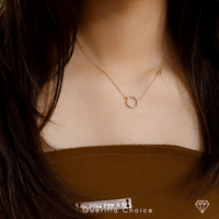 RING CHARM GOLD NECKLACE | Silver Fox Sales