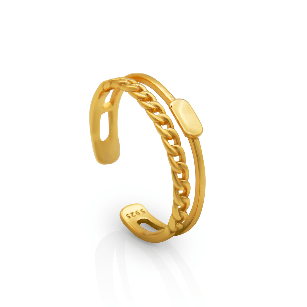 GRAZIA GOLD STACK RING | Silver Fox Sales