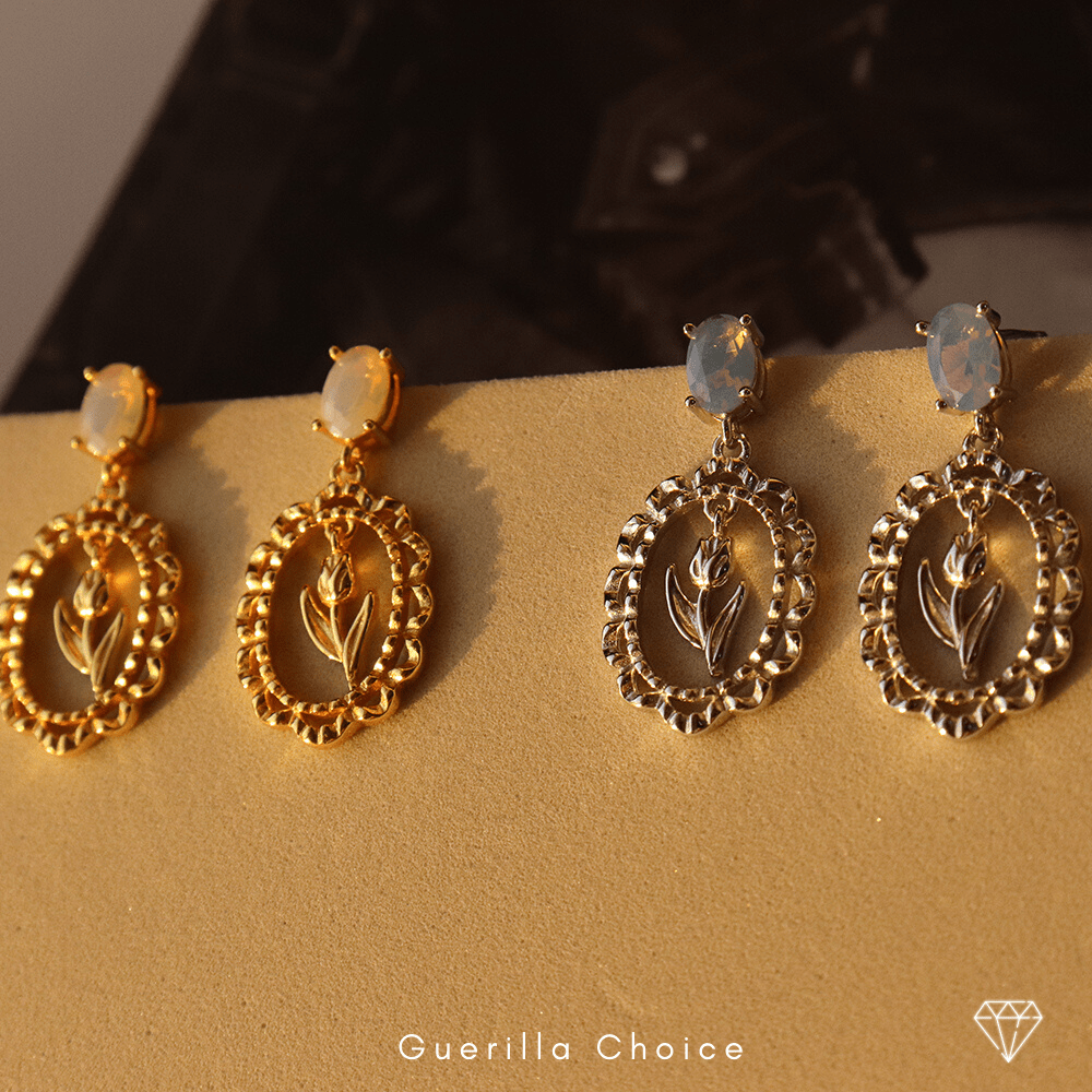 NARCISSE DAINITY 18K EARRINGS | Silver Fox Sales