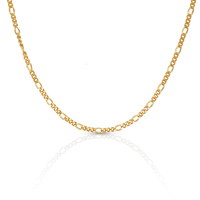 Amorette Chain Necklace, 18k Gold-Plated Vermeil, 50cm | Silver Fox Sales