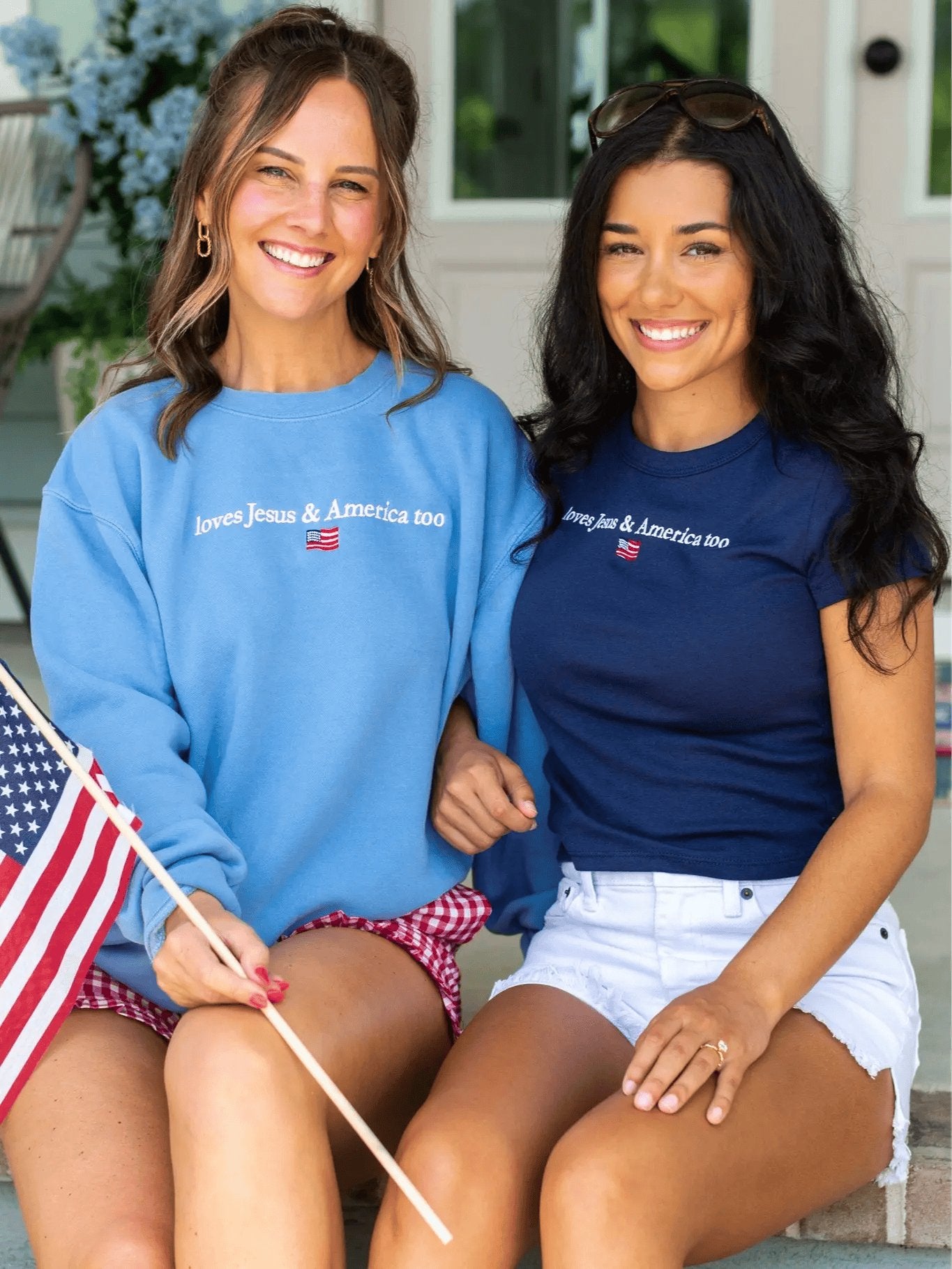 Faith & Freedom Baby Tee - Women&