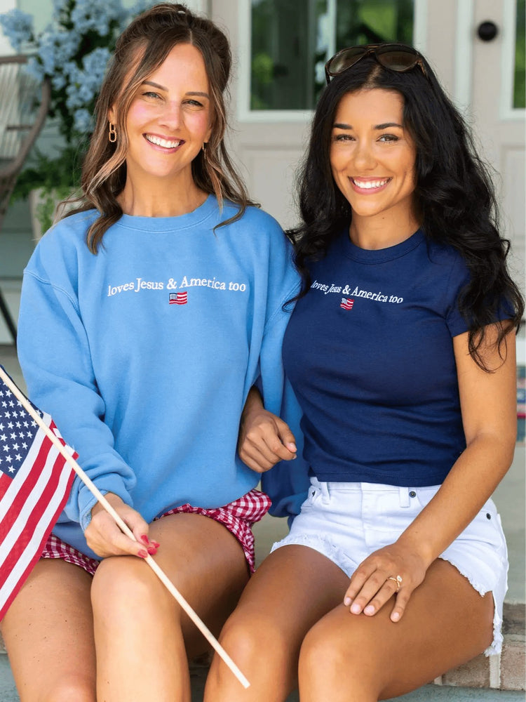 Faith & Freedom Baby Tee - Women&
