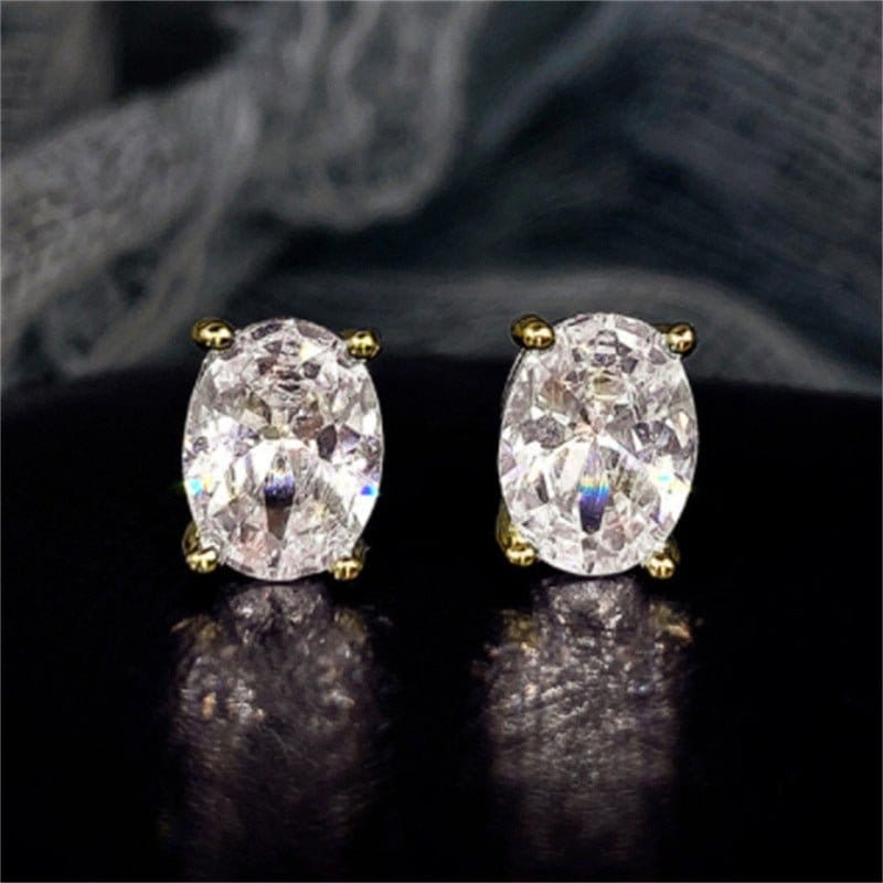 Women's Business-Style Zircon Earrings | Silver Fox Sales