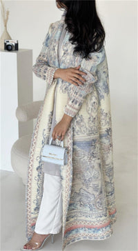 Women's Elegant Flowy Cardigan – Lightweight Polyester Robe Style | Silver Fox Sales